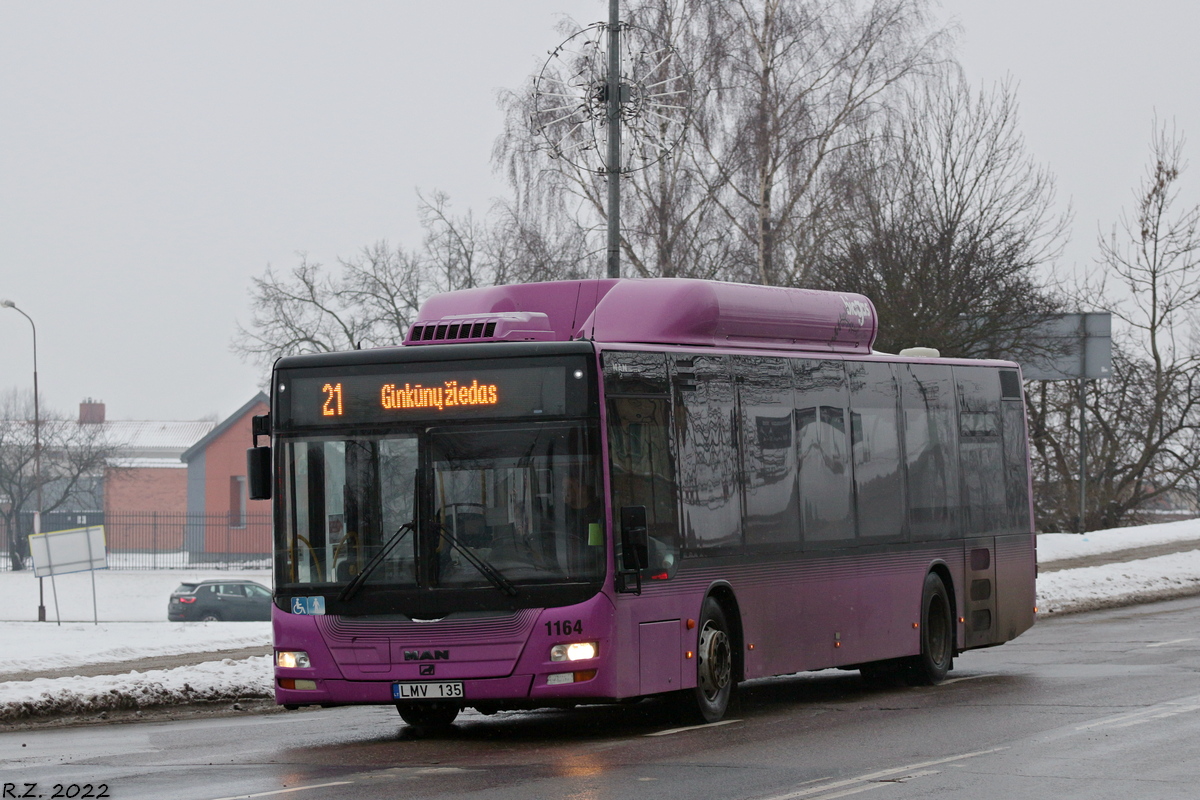 Литва, MAN A21 Lion's City NL243 CNG № 1164