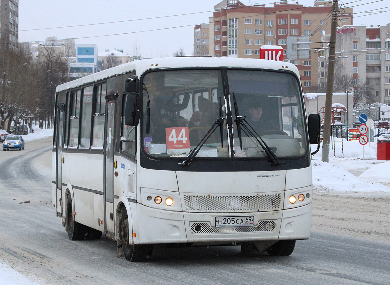 Kirov region, PAZ-320412-04 "Vector" č. Н 205 СА 69