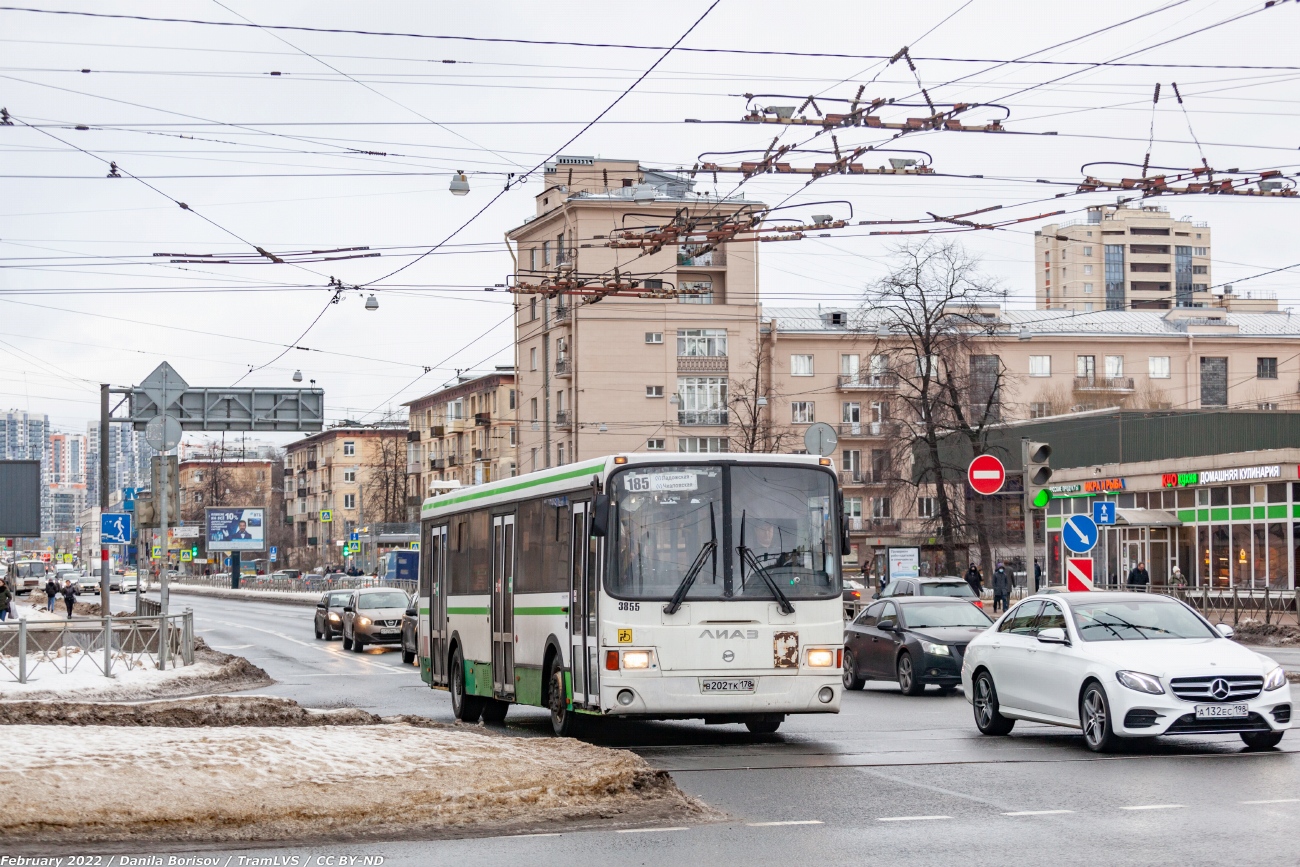 Санкт-Петербург, ЛиАЗ-5293.60 № 3855