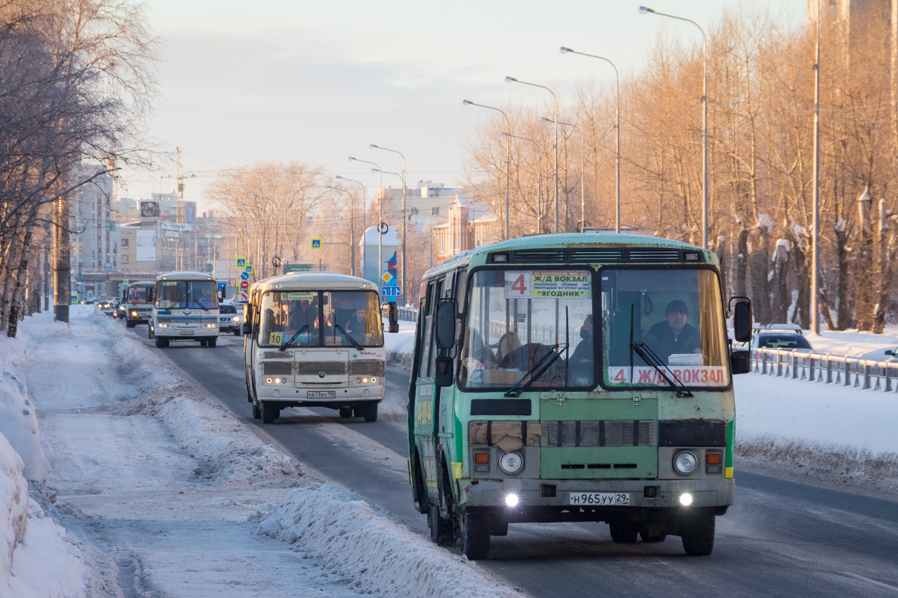 Архангельская область, ПАЗ-4234 № О 948 АО 29; Архангельская область, ПАЗ-32054 № Н 965 УУ 29; Архангельская область — Разные фотографии