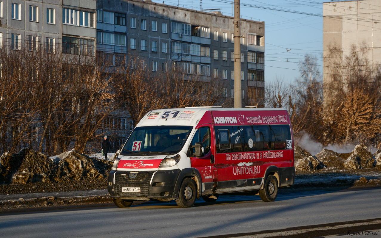 Новосибирская область, Нижегородец-2227SK (Peugeot Boxer) № В 483 СА 154