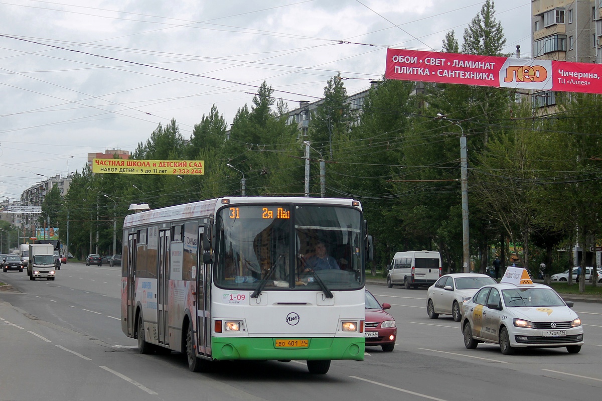 Chelyabinsk region, LiAZ-5256.53 Nr. 1-09