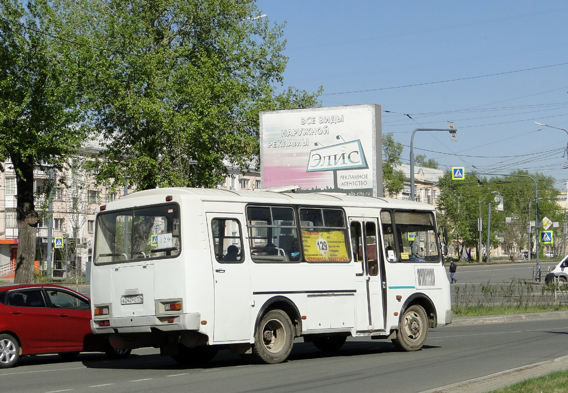 Челябинская область, ПАЗ-32053 № А 242 РС 174