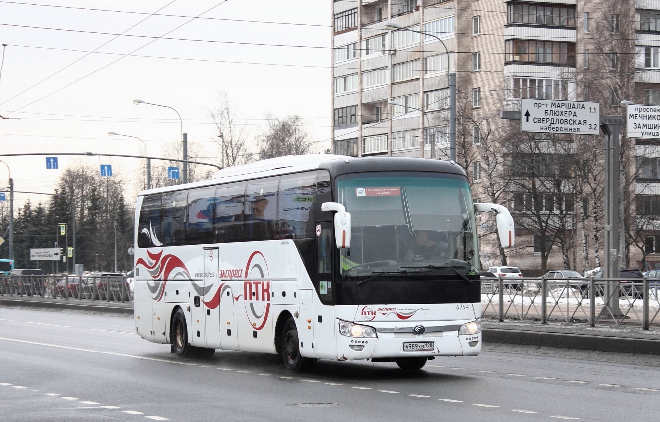 Санкт-Петербург, Yutong ZK6122H9 № n754