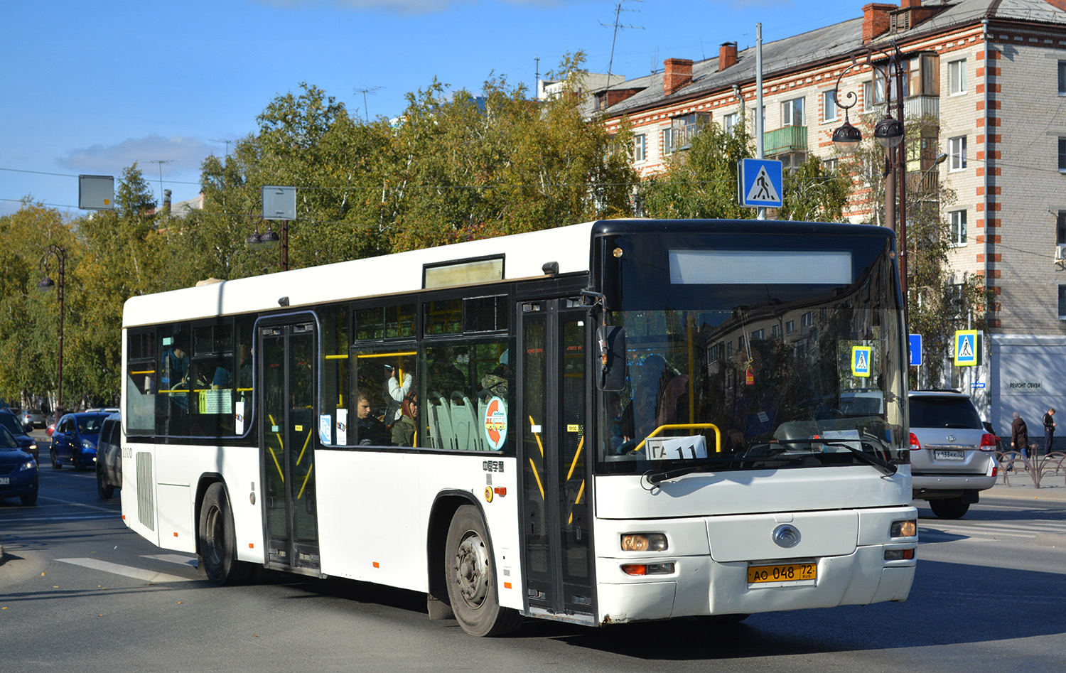 Тюменская область, Yutong ZK6118HGA № АО 048 72