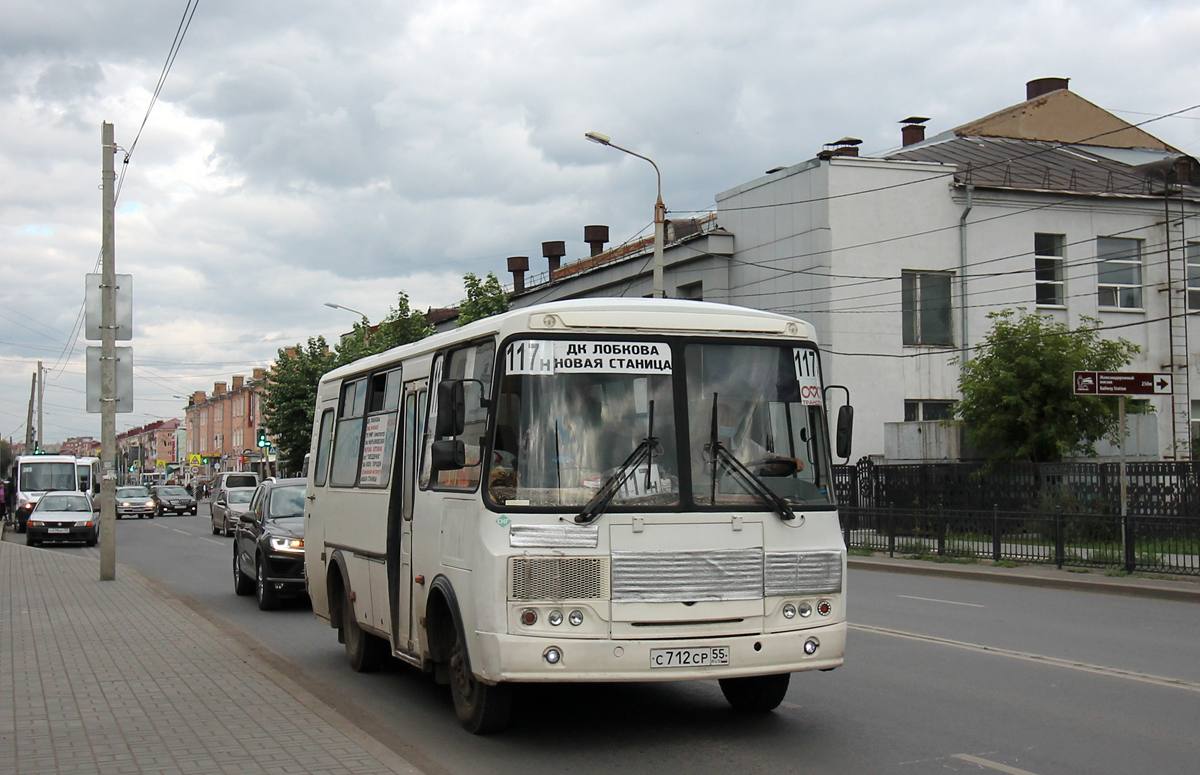 Омская область, ПАЗ-32053 № С 712 СР 55