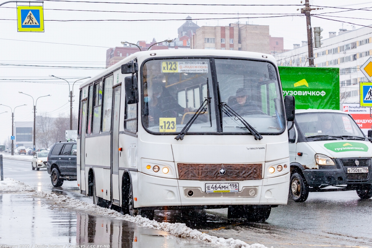 Saint Petersburg, PAZ-320402-05 "Vector" # Е 464 МН 198