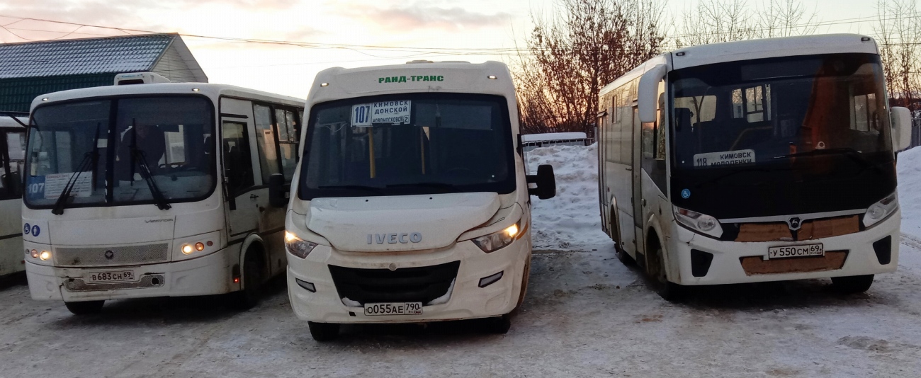 Тульская область, Нижегородец-VSN700 (IVECO) № О 055 АЕ 790; Тульская область, ПАЗ-320435-04 "Vector Next" № У 550 СМ 69