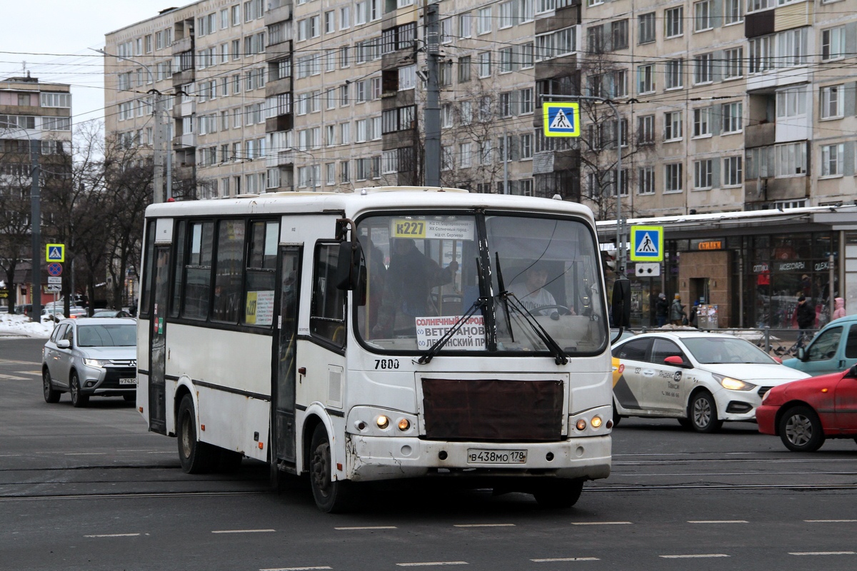 Санкт-Петербург, ПАЗ-320412-05 № 7800