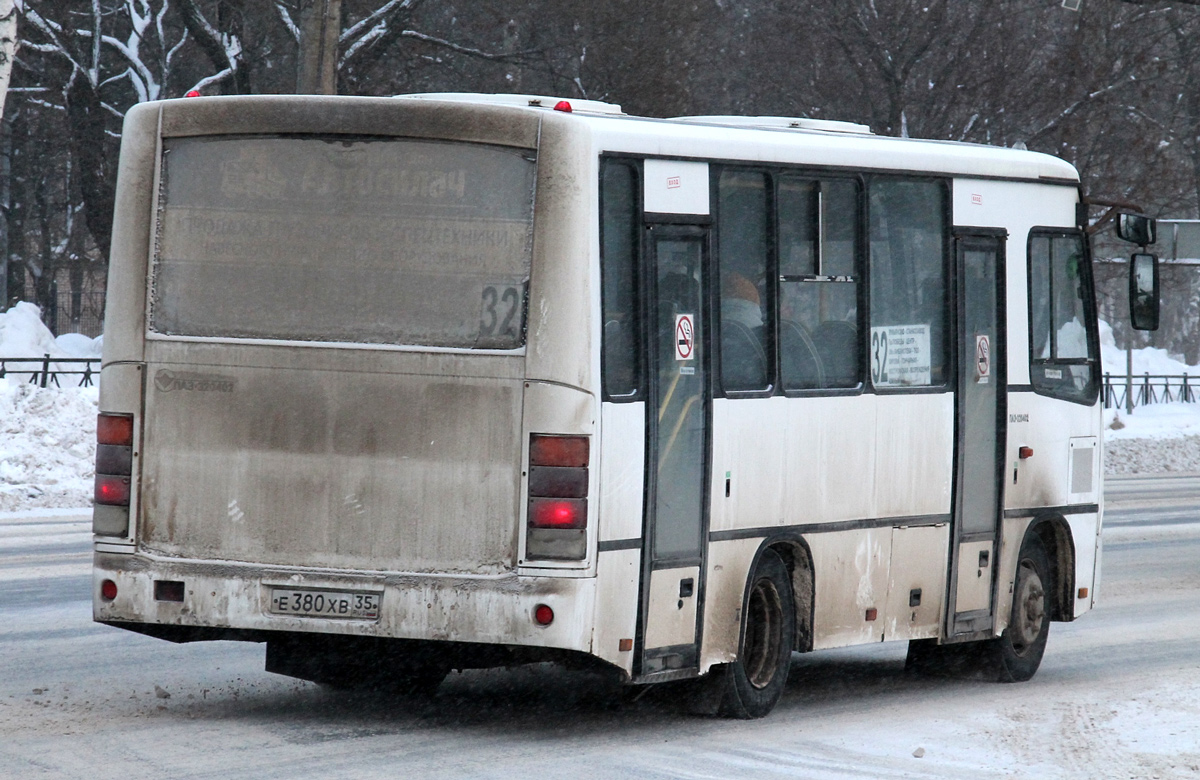 Вологодская область, ПАЗ-320402-05 № Е 380 ХВ 35