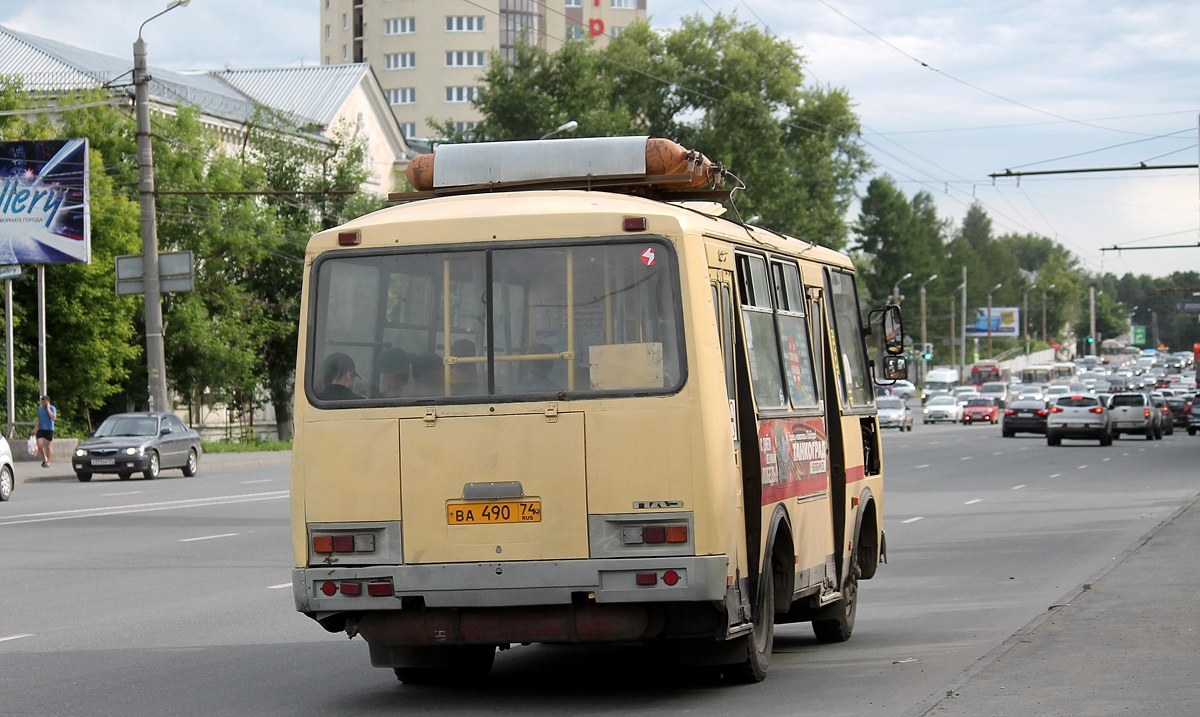 Челябинская область, ПАЗ-32054 № ВА 490 74