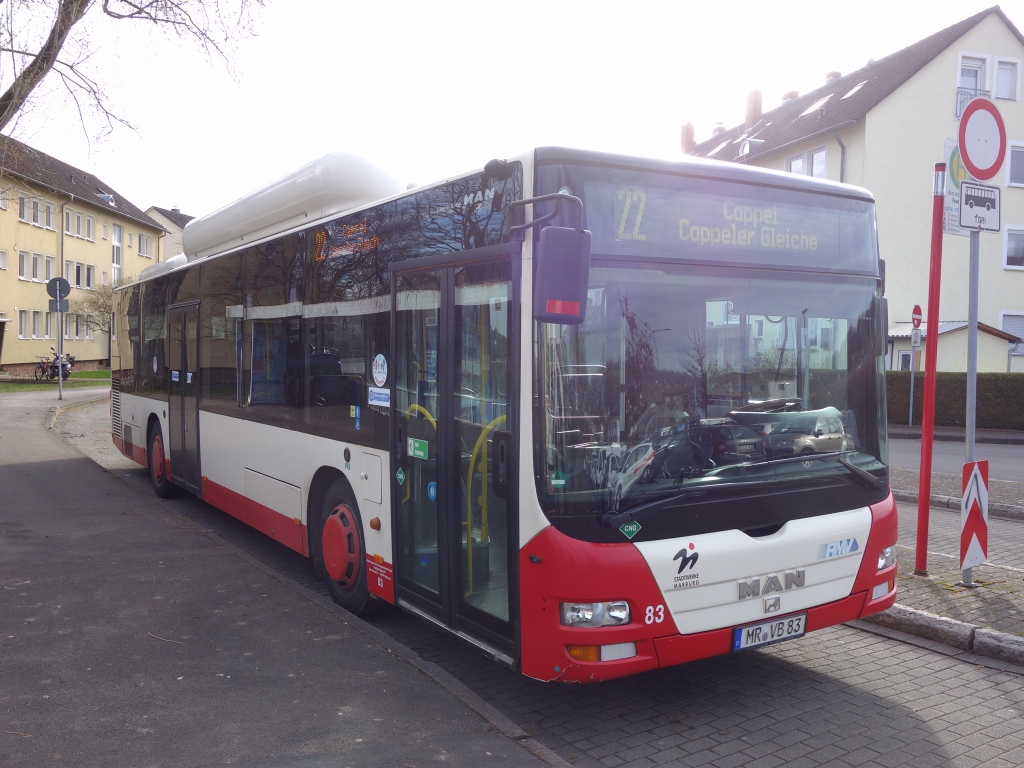 Гессен, MAN A21 Lion's City NL313 CNG № 83