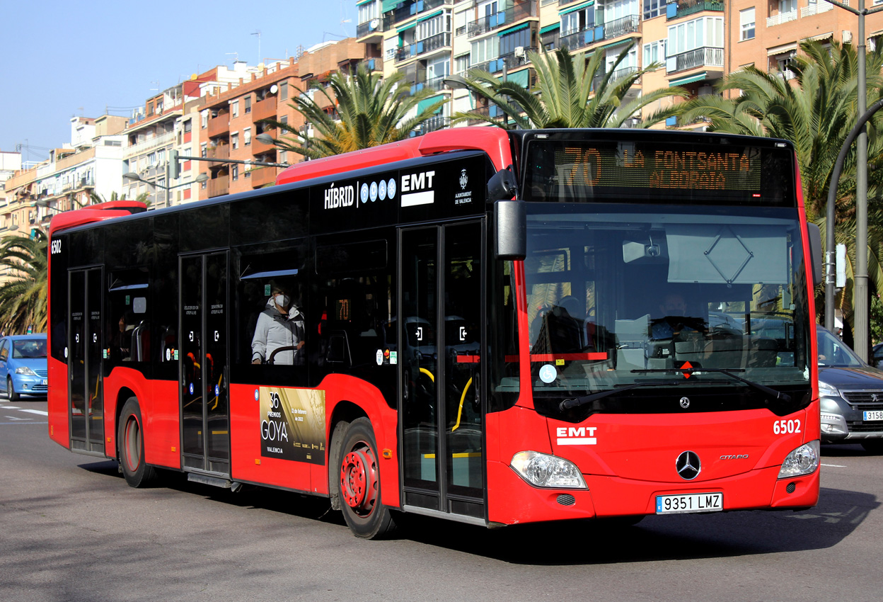 Испания, Mercedes-Benz Citaro C2 hybrid № 6502