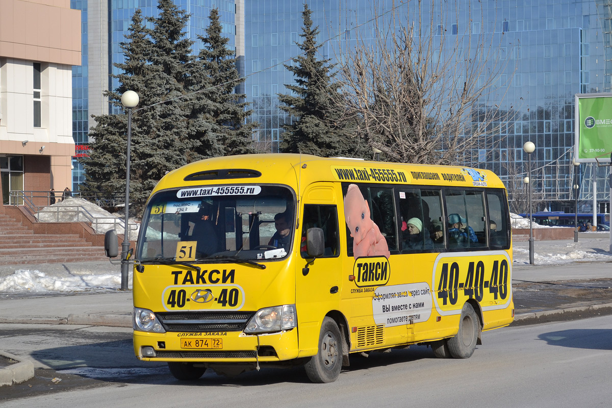 Тюменская область, Hyundai County Kuzbass № АК 874 72