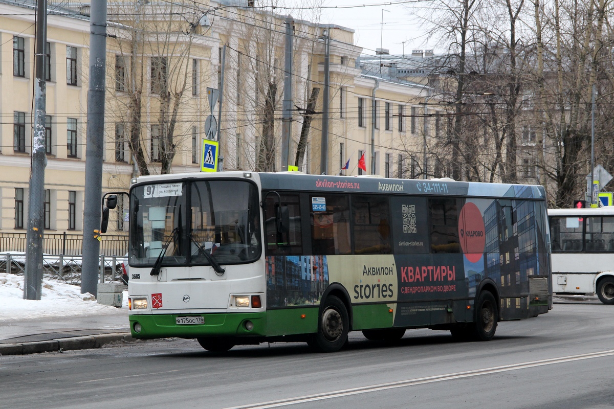 Санкт-Петербург, ЛиАЗ-5293.60 № 3685