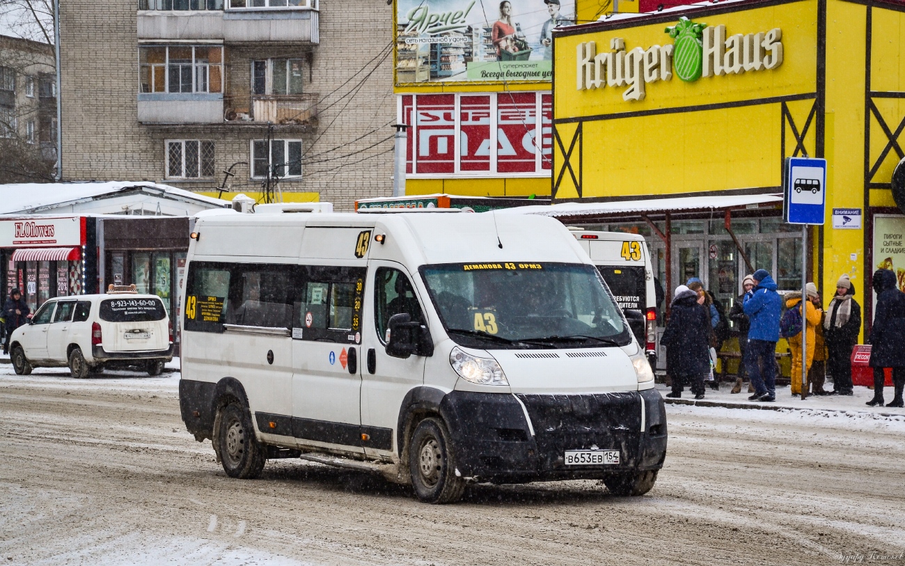Новосибирская область, Нижегородец-2227SK (Peugeot Boxer) № В 653 ЕВ 154