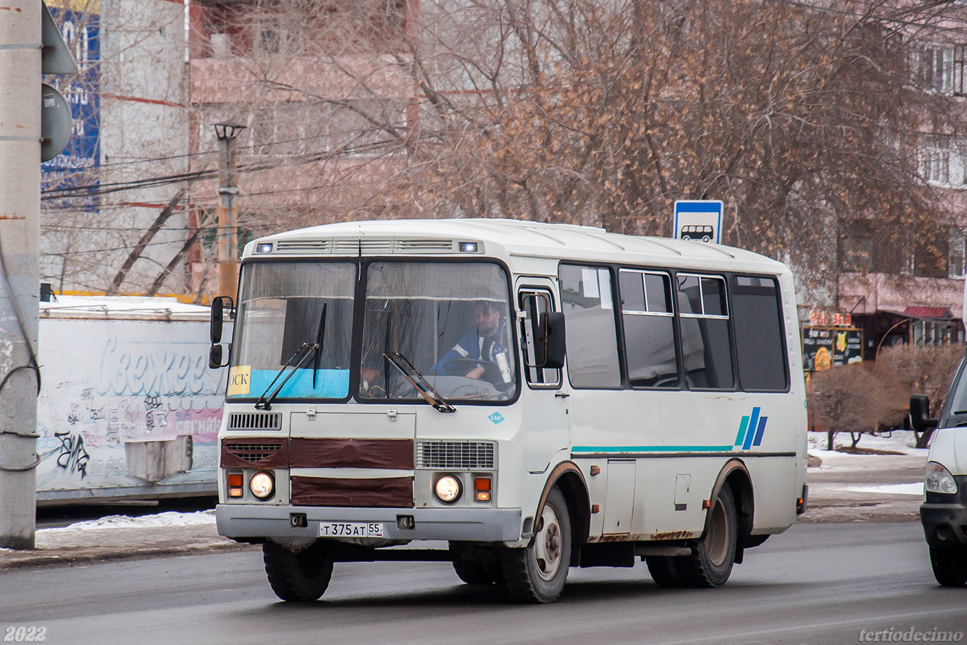 Омская область, ПАЗ-32053 № Т 375 АТ 55