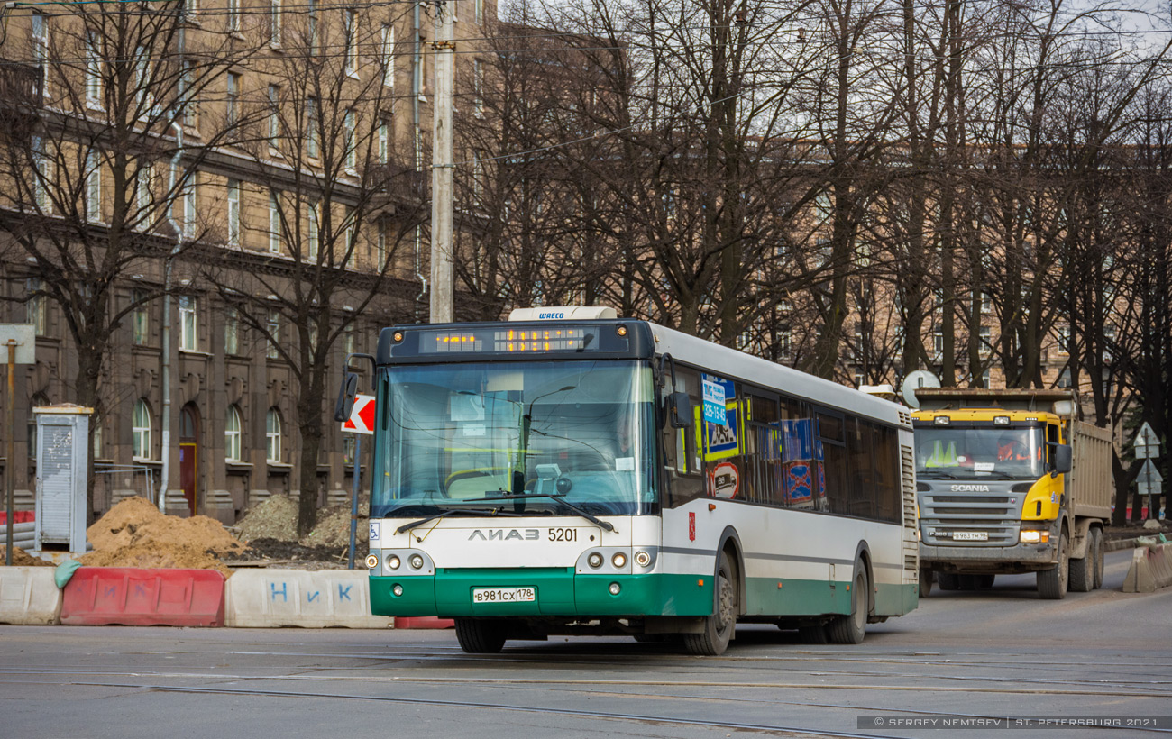 Санкт-Петербург, ЛиАЗ-5292.60 № 5201