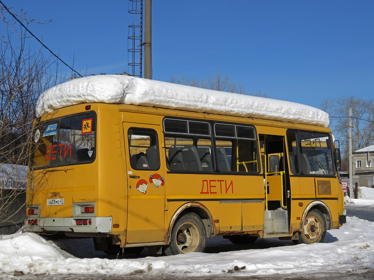 Кировская область, ПАЗ-32053-70 № О 605 МО 43