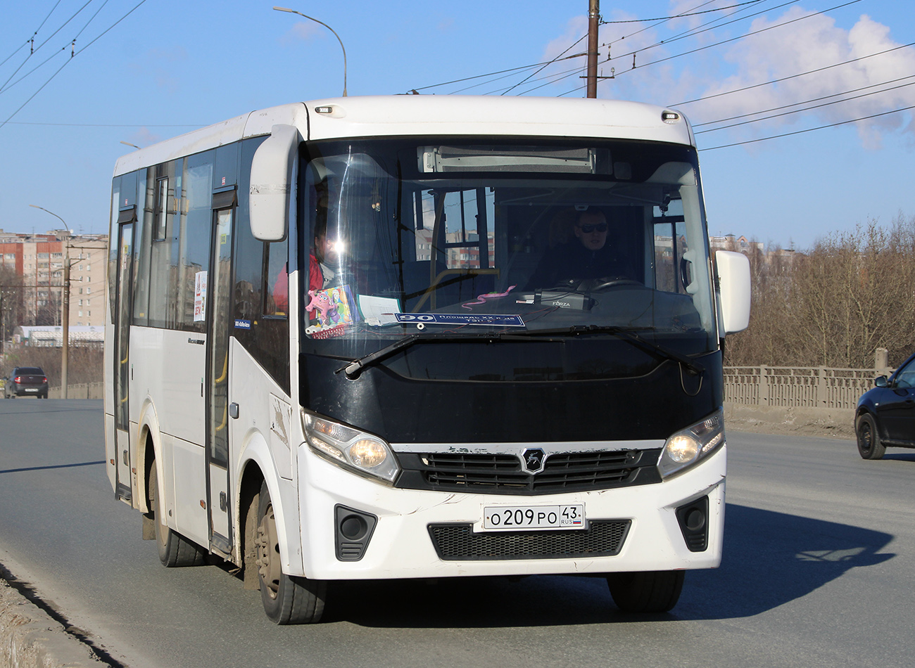 Kirov region, PAZ-320405-04 "Vector Next" Nr. О 209 РО 43