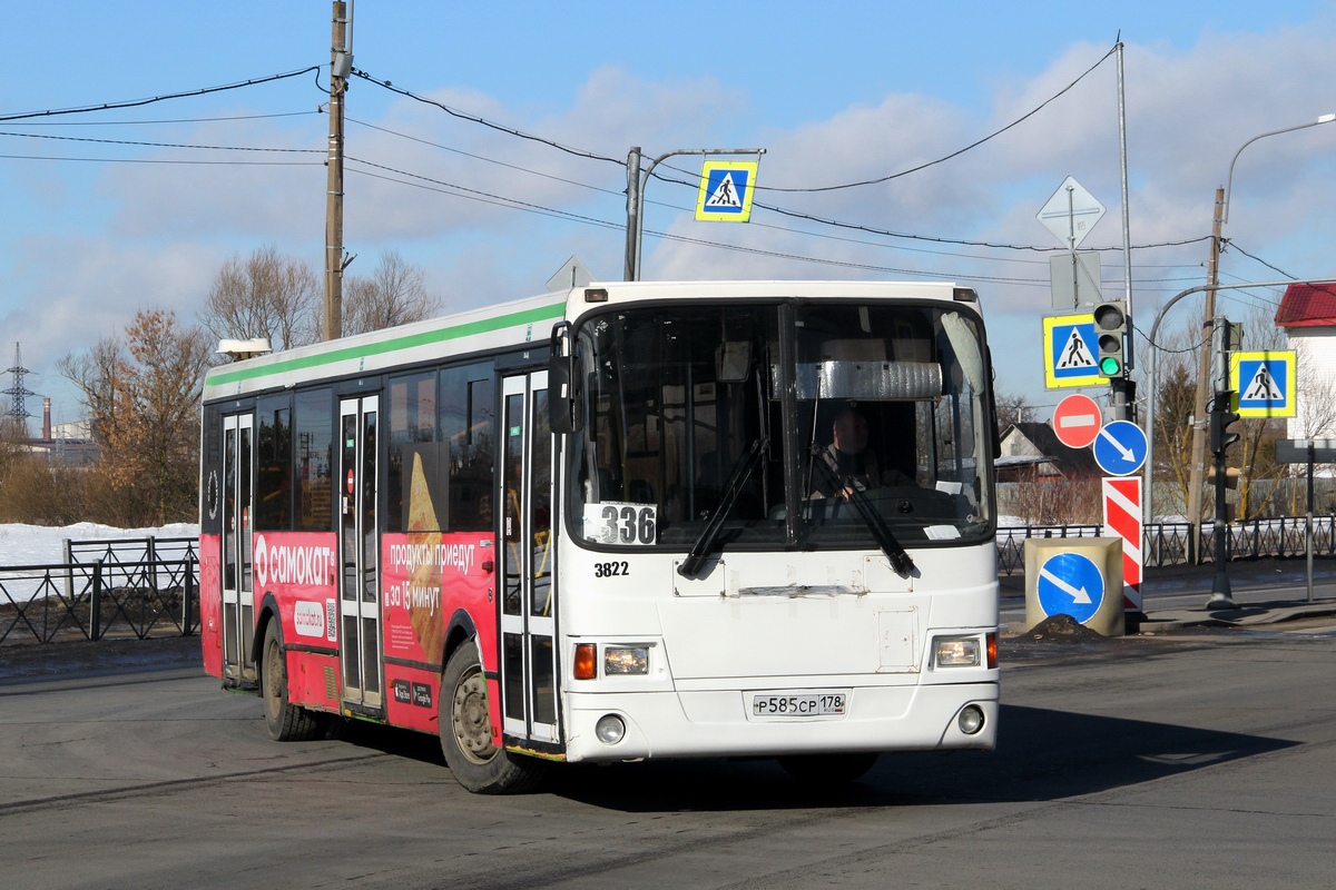 Санкт-Петербург, ЛиАЗ-5293.60 № 3822