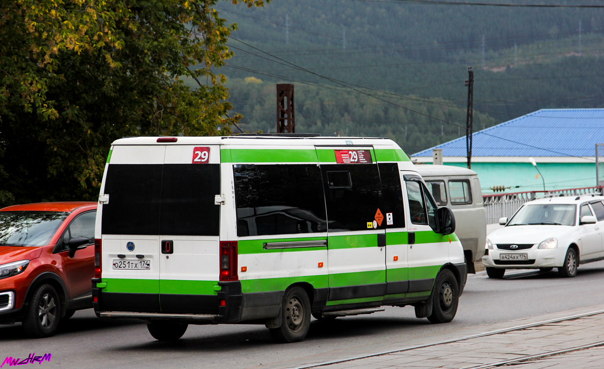 Челябинская область, FIAT Ducato 244 CSMMC-RLL, -RTL № О 251 ТХ 174