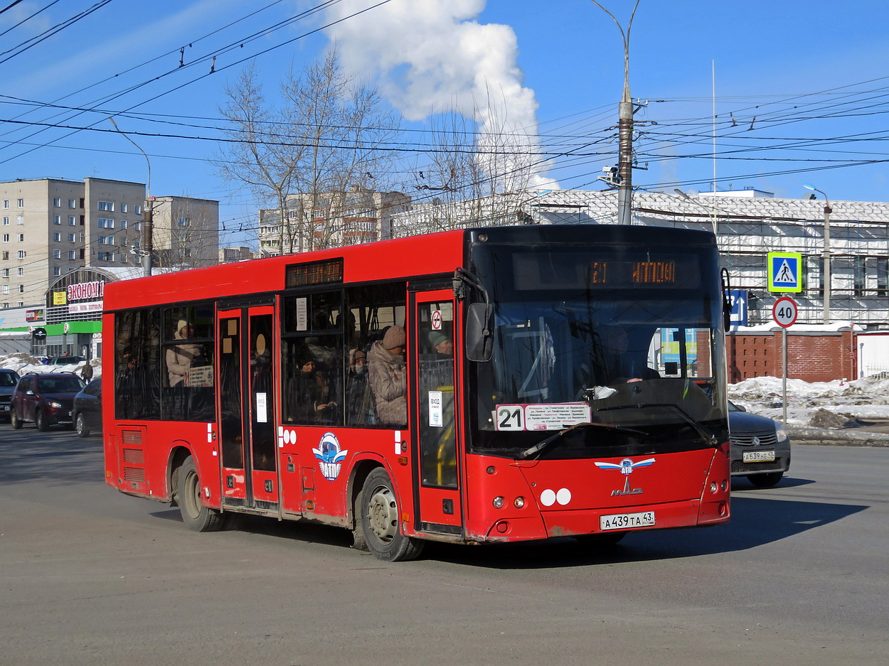 Кировская область, МАЗ-206.068 № А 439 ТА 43