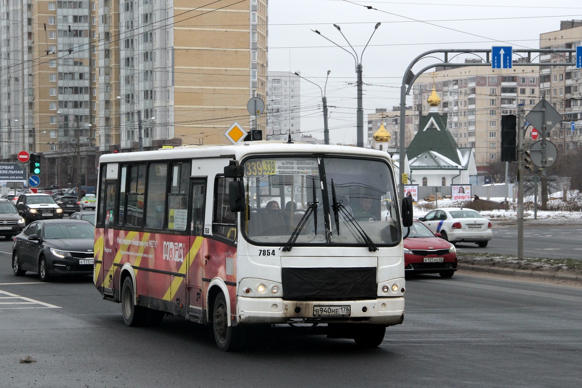 Санкт-Петербург, ПАЗ-320412-05 № 7854