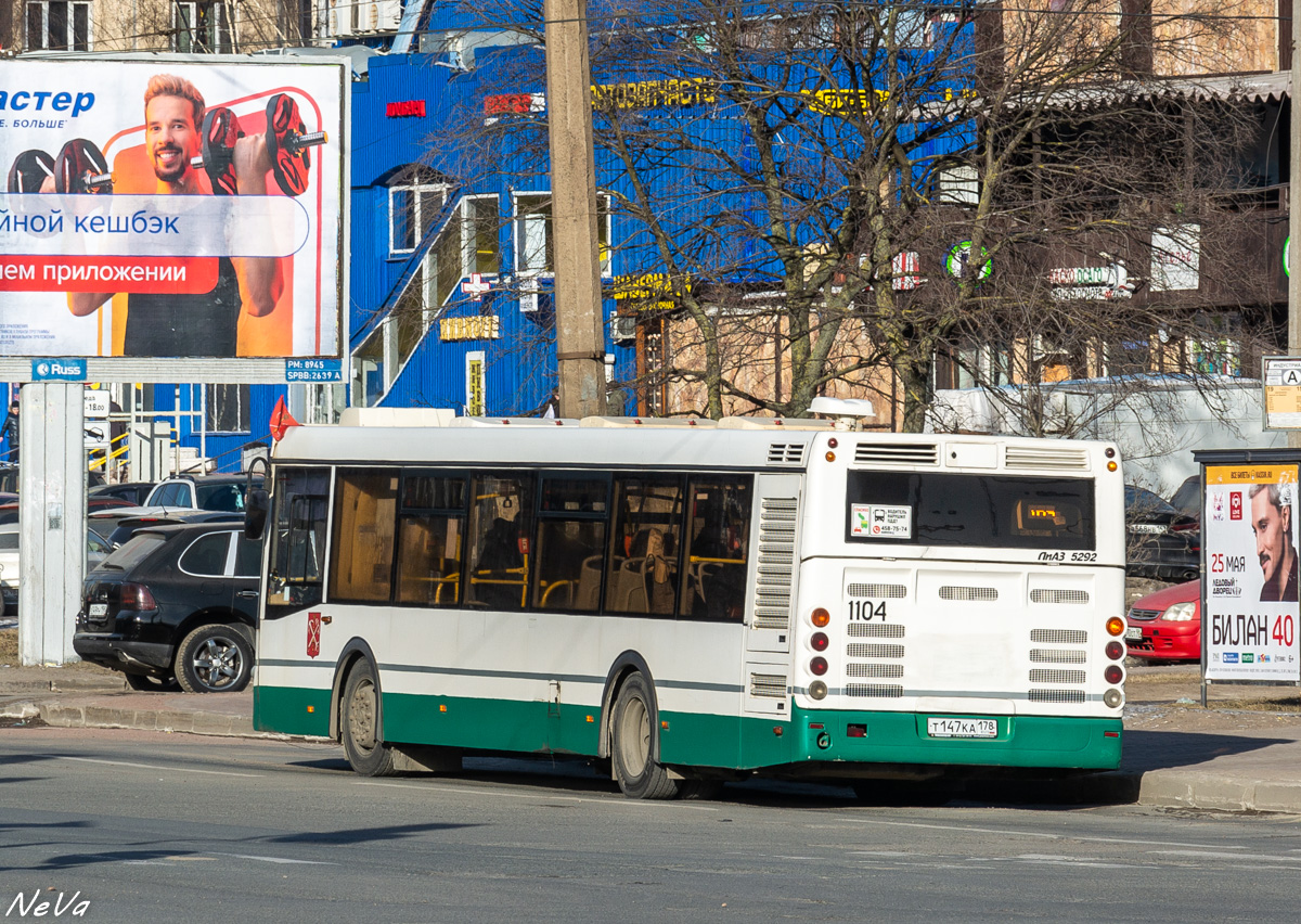 Санкт-Петербург, ЛиАЗ-5292.60 № 1104