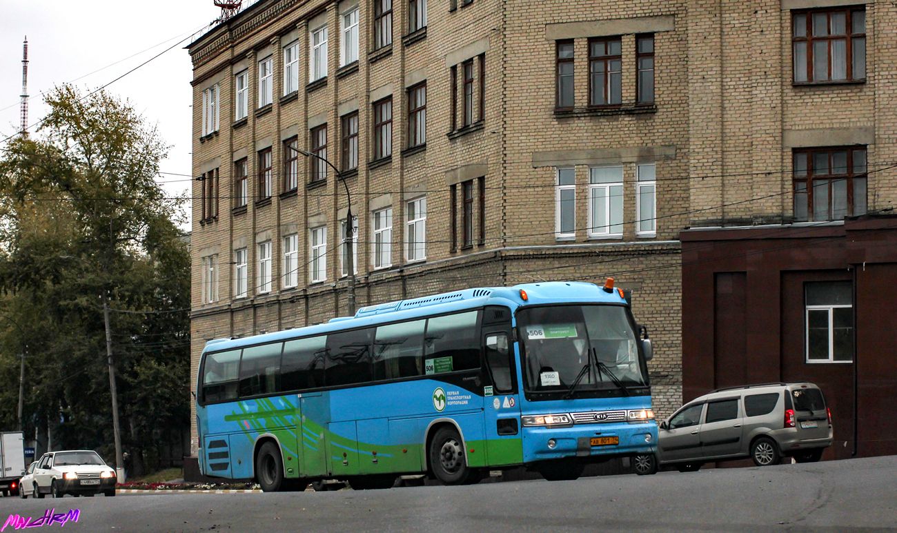 Челябинская область, Kia Granbird № АВ 801 74