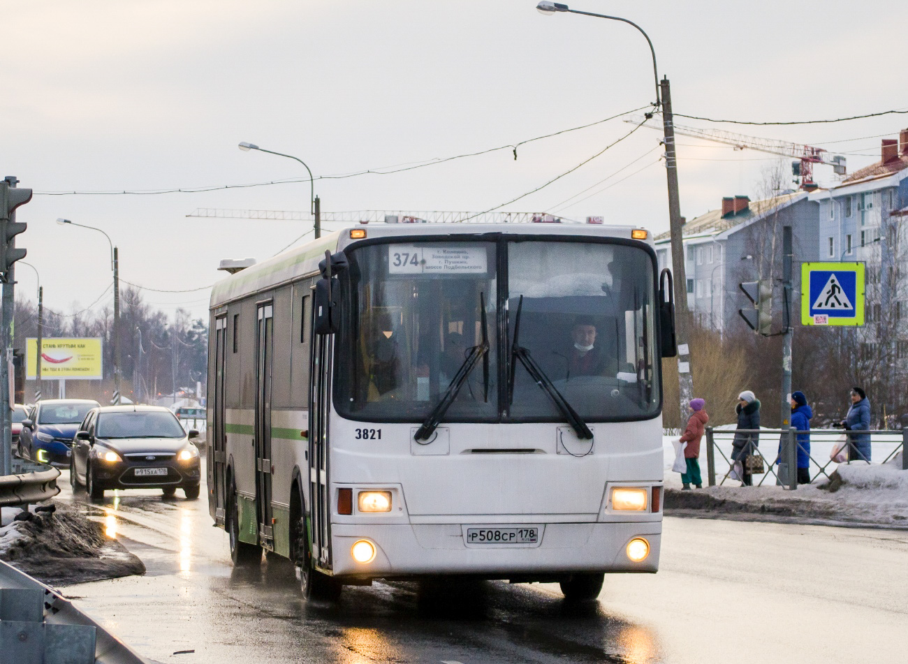 Санкт-Петербург, ЛиАЗ-5293.60 № 3821