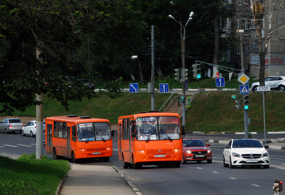 Nizhegorodskaya region, PAZ-320414-05 "Vektor" (1-2) # О 837 ТМ 152