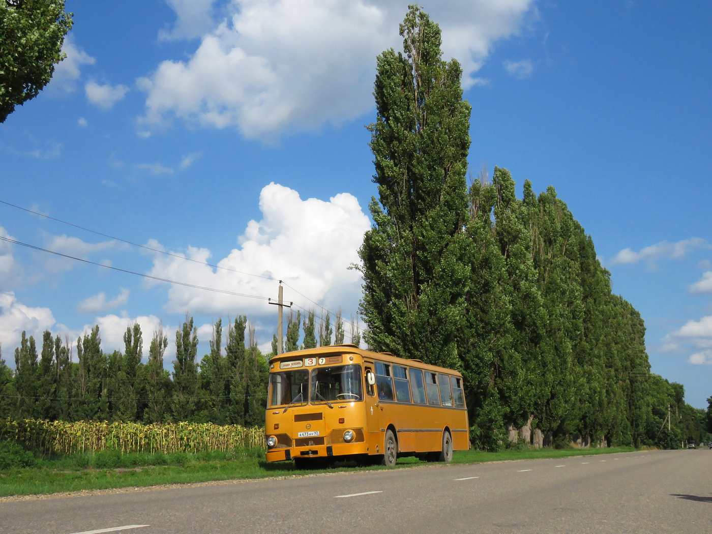 Краснодарский край, ЛиАЗ-677М № А 473 НУ 93; Краснодарский край — Поездка на последнем краснодарском ЛиАЗ-677М 21.08.2021 г.