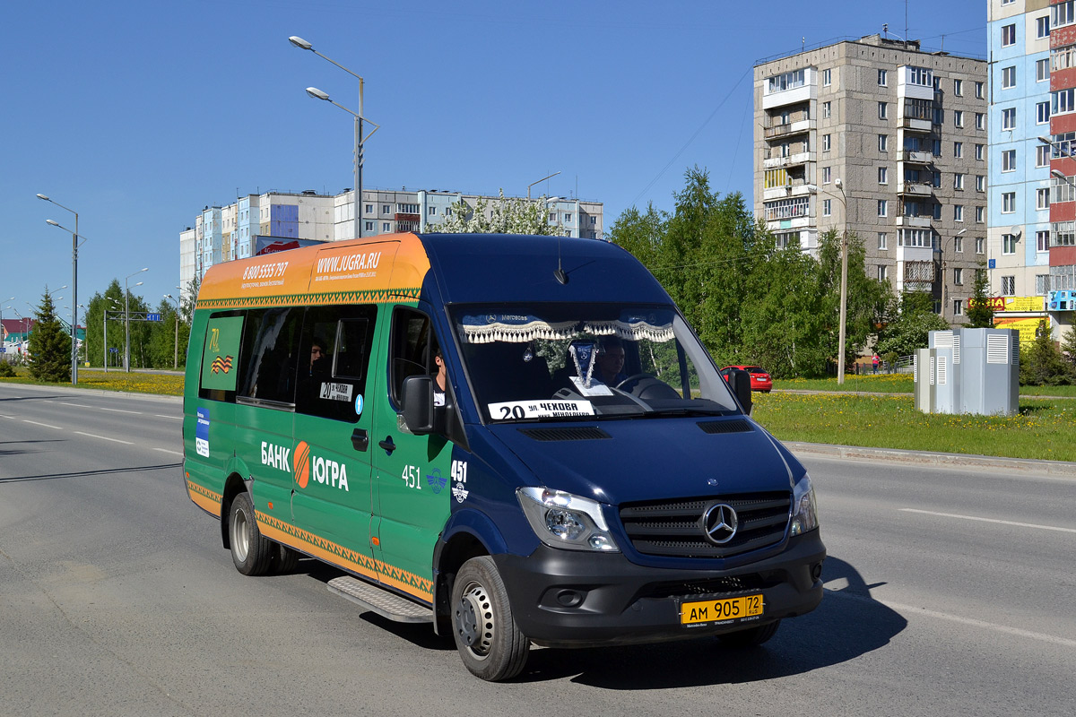 Тюменская область, Луидор-22360C (MB Sprinter) № 451