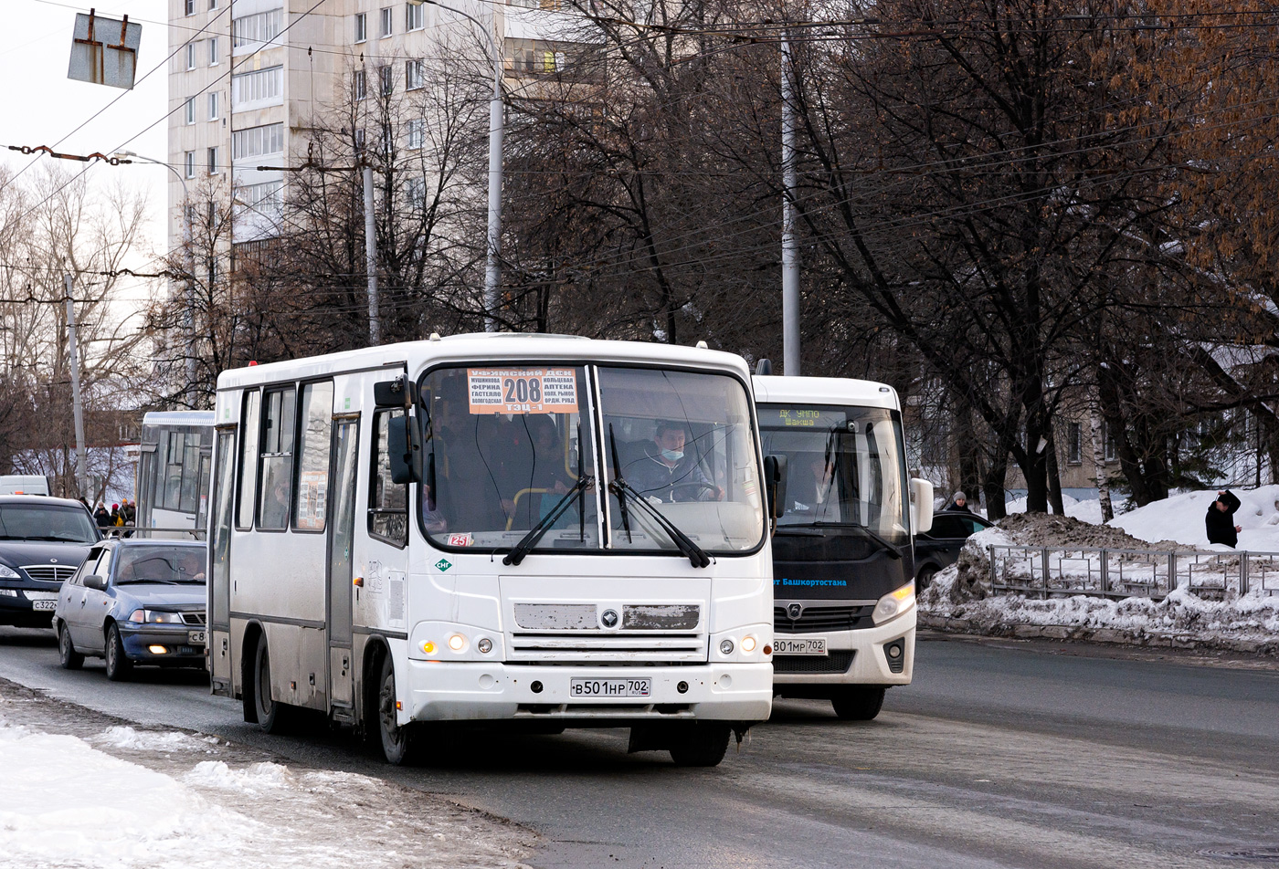 Башкортостан, ПАЗ-320302-08 № В 501 НР 702