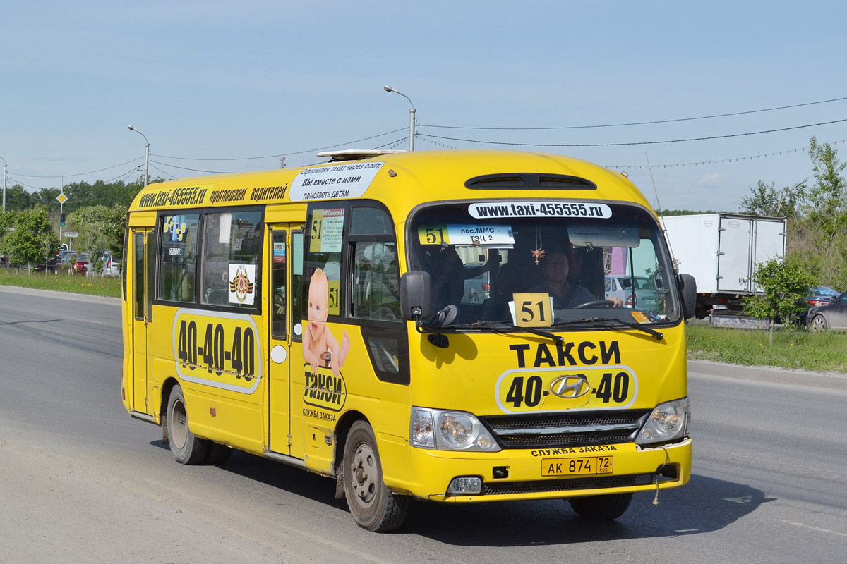 Тюменская область, Hyundai County Kuzbass № АК 874 72