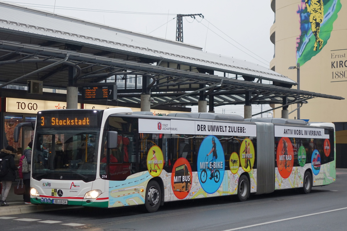 Бавария, Mercedes-Benz Citaro C2 G hybrid № 214