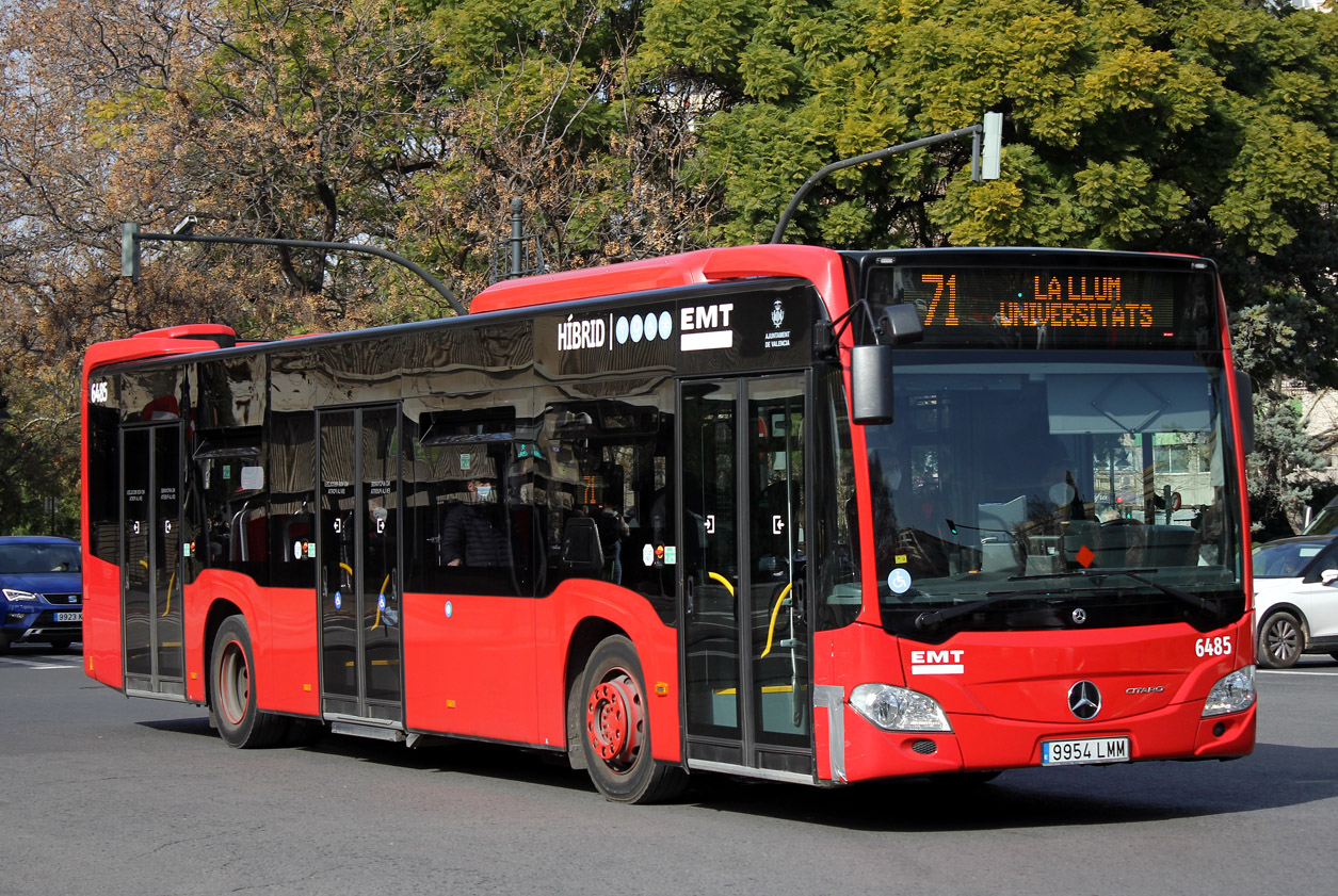 Španělsko, Mercedes-Benz Citaro C2 hybrid č. 6485