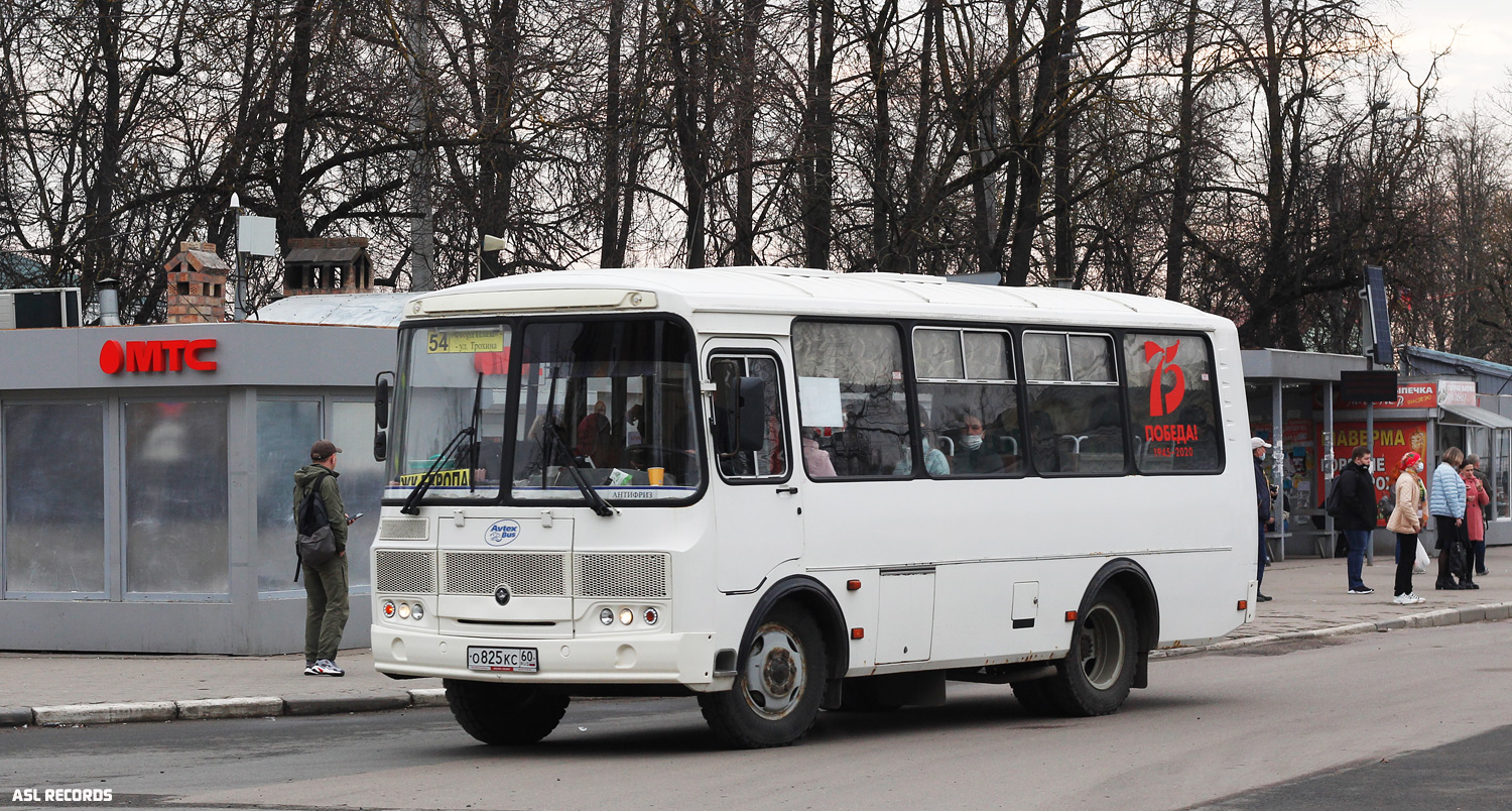 Псковская область, ПАЗ-32053 № О 825 КС 60