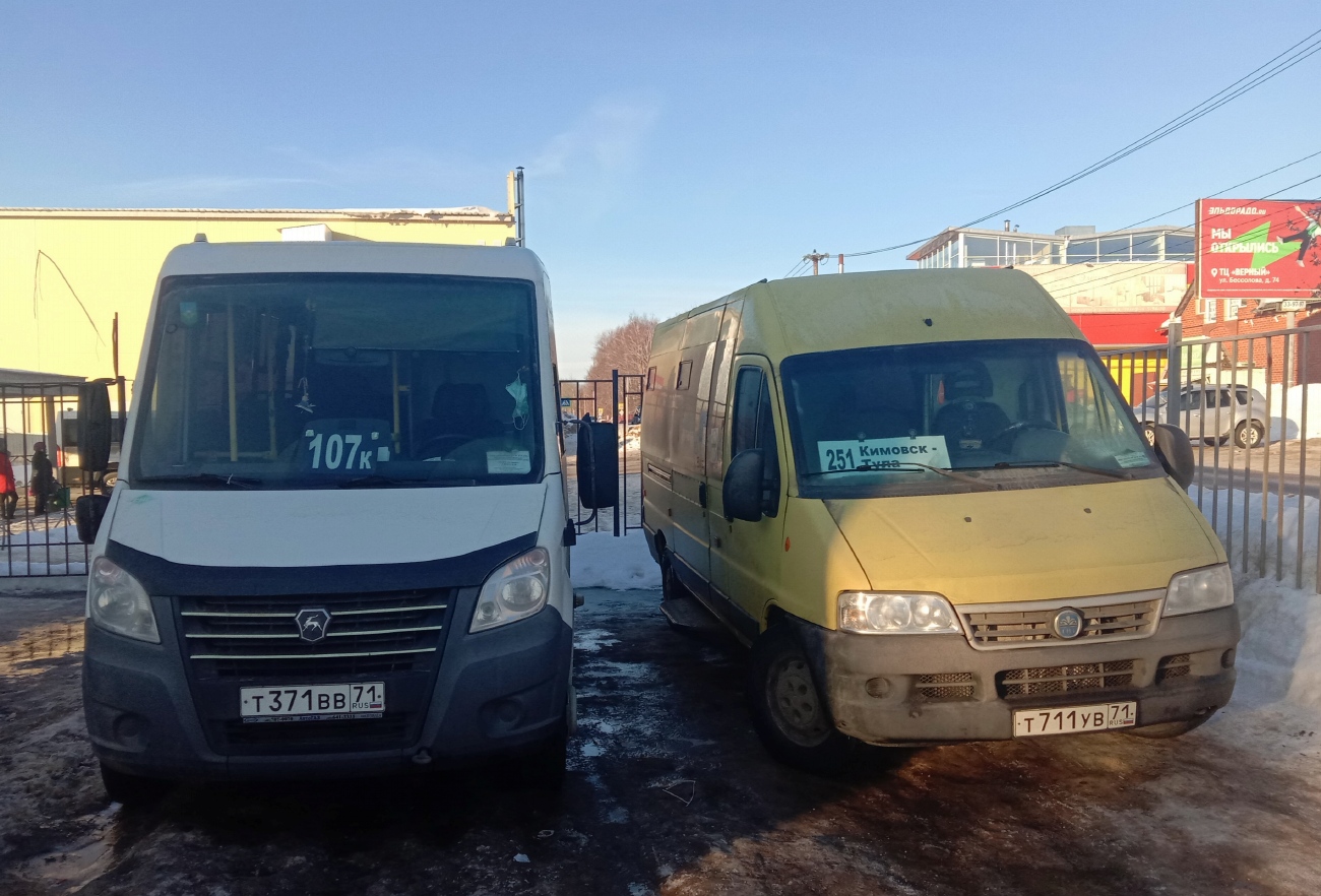 Тульская область, ГАЗ-A64R45 Next № Т 371 ВВ 71; Тульская область, FIAT Ducato 244 CSMMC-RLL, -RTL № Т 711 УВ 71