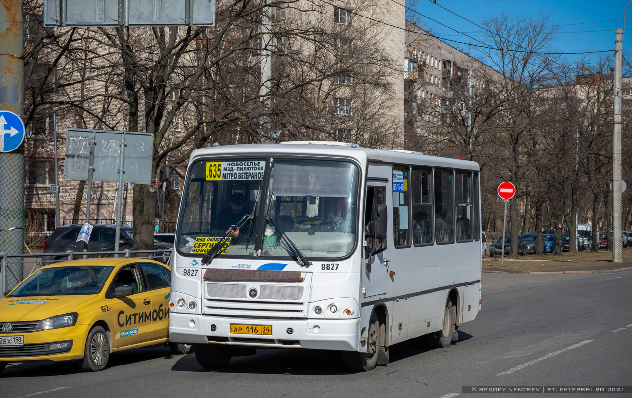 Санкт-Петербург, ПАЗ-320302-11 № 9827