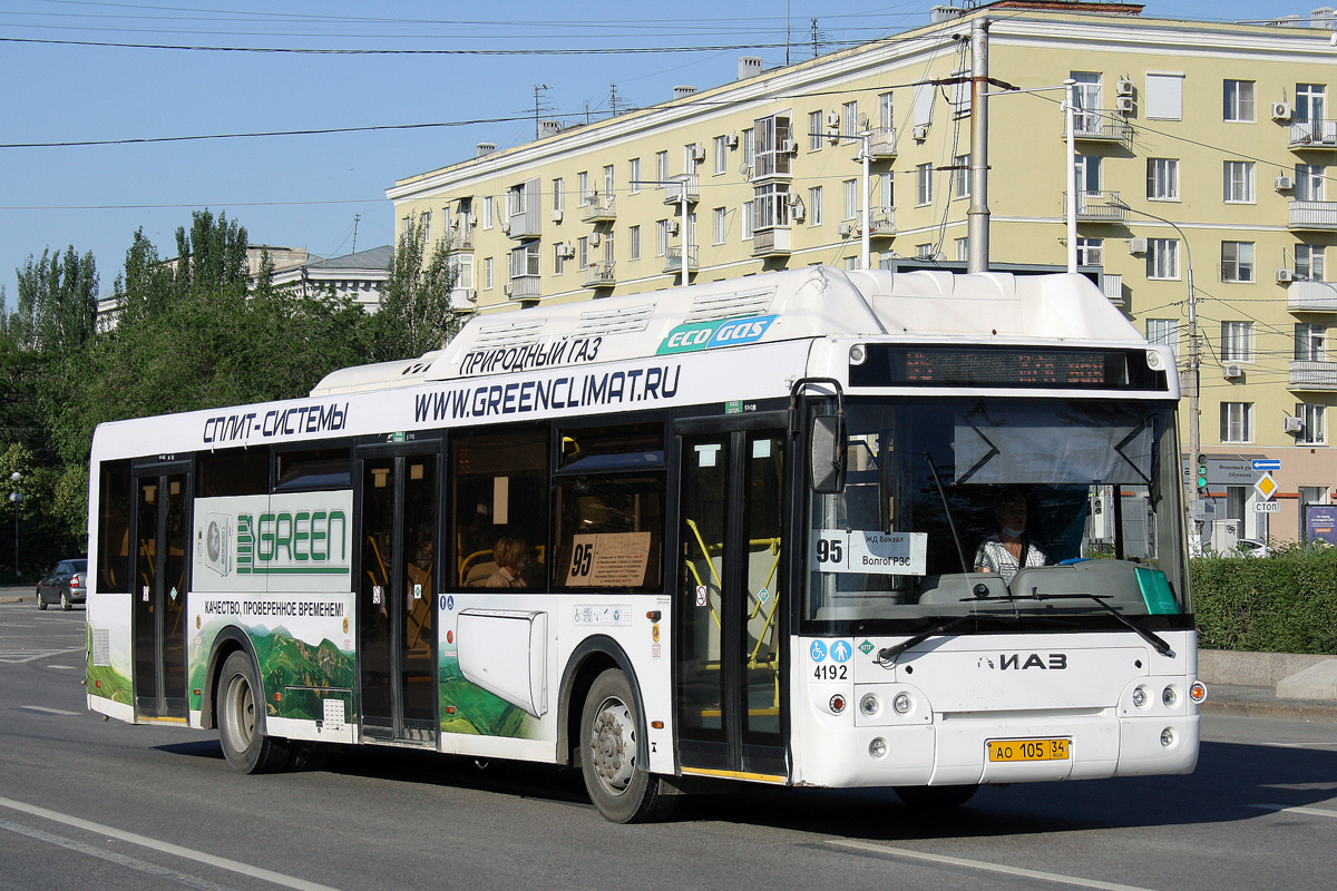 Волгоградская область, ЛиАЗ-5292.67 (CNG) № 4192