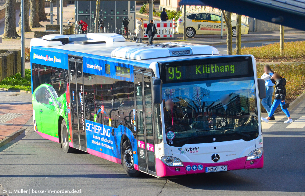 Нижняя Саксония, Mercedes-Benz Citaro C2 hybrid № 78