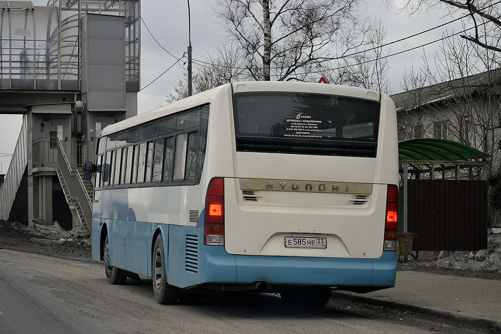 Владимирская область, Hyundai New Super AeroCity 1F/L № Е 585 НЕ 33