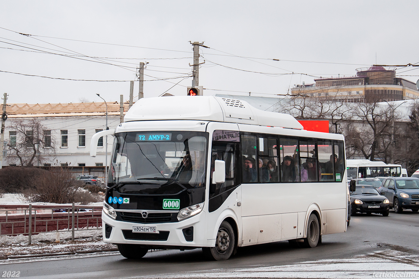 Omsk region, PAZ-320415-14 "Vector Next" Nr. 6000