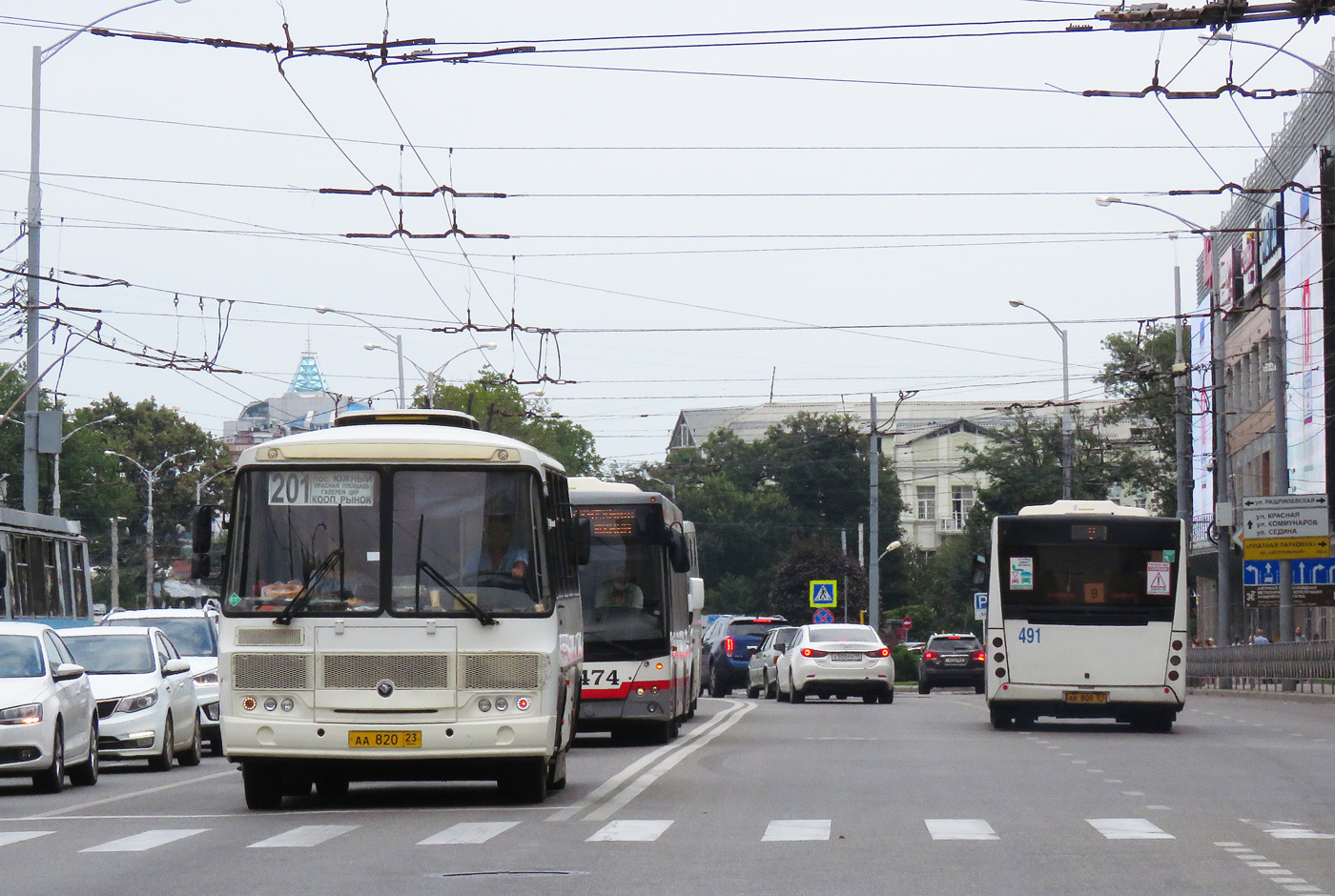 Краснодарский край, ПАЗ-32054 № АА 820 23; Краснодарский край, МАЗ-206.086 № 491