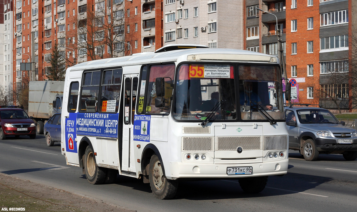 Псковская область, ПАЗ-32053 № Р 731 КС 60