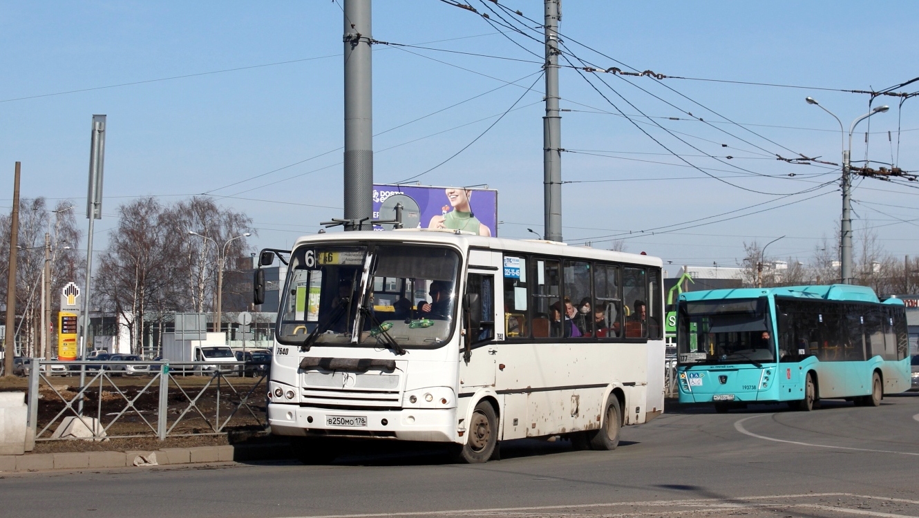 Санкт-Петербург, ПАЗ-320412-05 № 7640