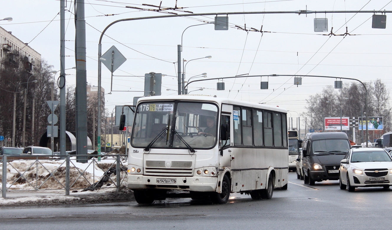 Санкт-Петербург, ПАЗ-320412-05 № 7563