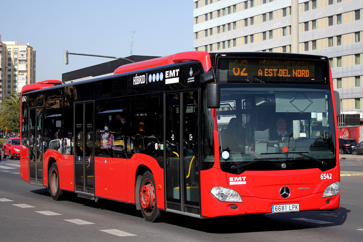 Испания, Mercedes-Benz Citaro C2 hybrid № 6542